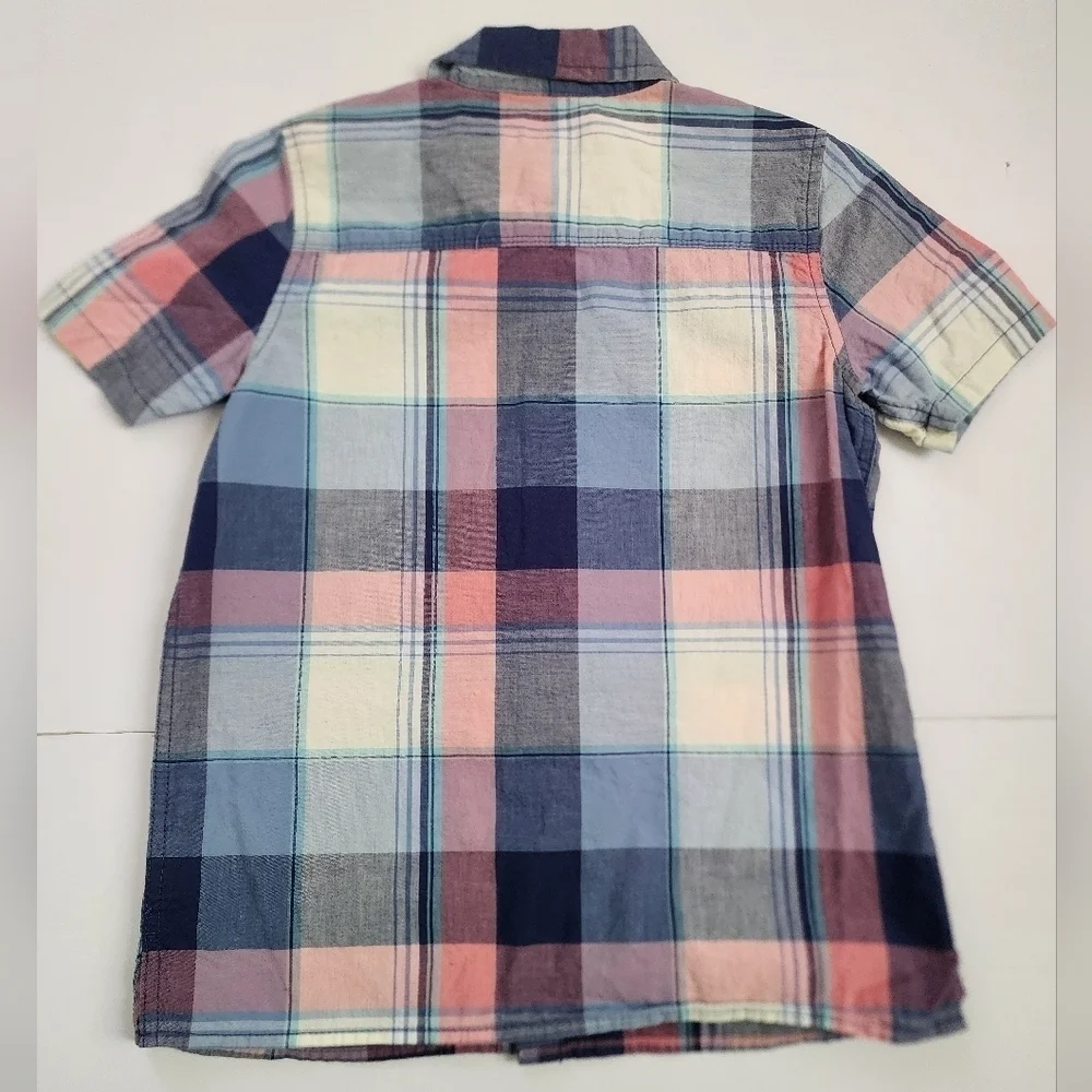 Oshkosh B'gosh Boys Multi-color Plaid Shirt, Size 12/12A